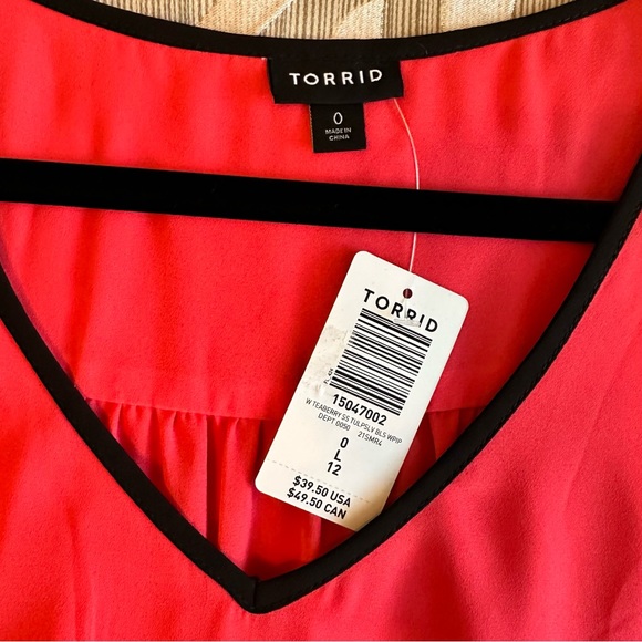 Torrid Georgette Tulip Sleeve Blouse - Picture 5 of 9